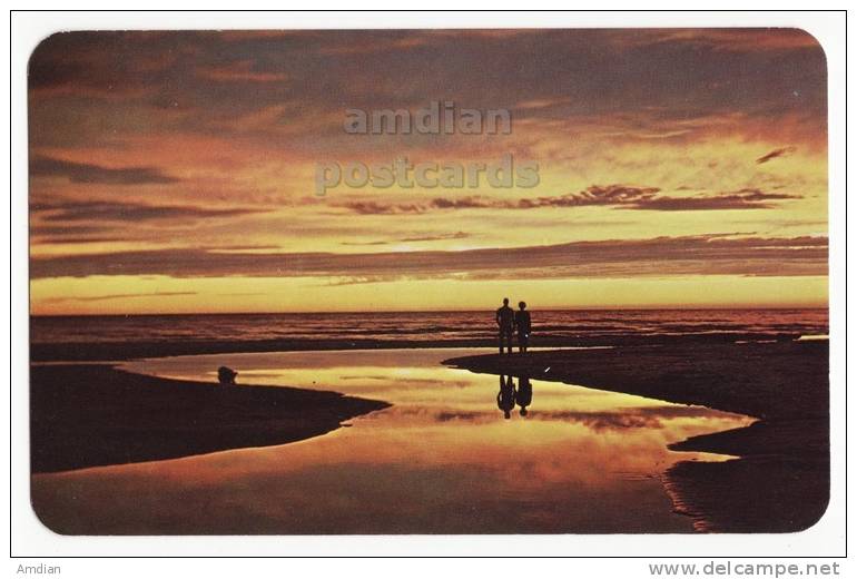 USA - BEAUTY OF LAKE MICHIGAN SUNSET - Vintage MI Postcard Ca 1960s - Sonstige & Ohne Zuordnung