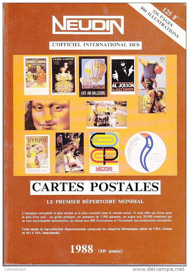 NEUDIN 1988 (bon Etat) - Livres & Catalogues