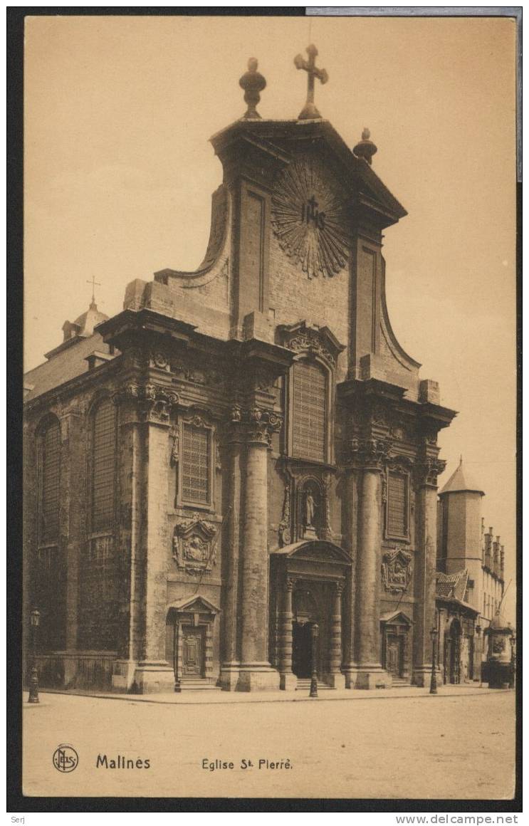 MALINES MECHELEN - Eglise Saint Pierre . Old PC. Belgique. - Malines