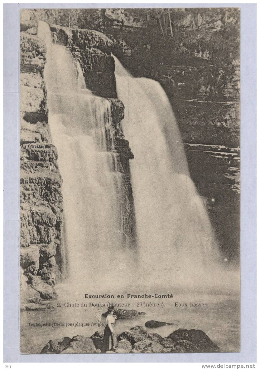 Excursion En Franche - Comté . Chute Du Doubs - Eaux Basses . Old PC. France. - Franche-Comté