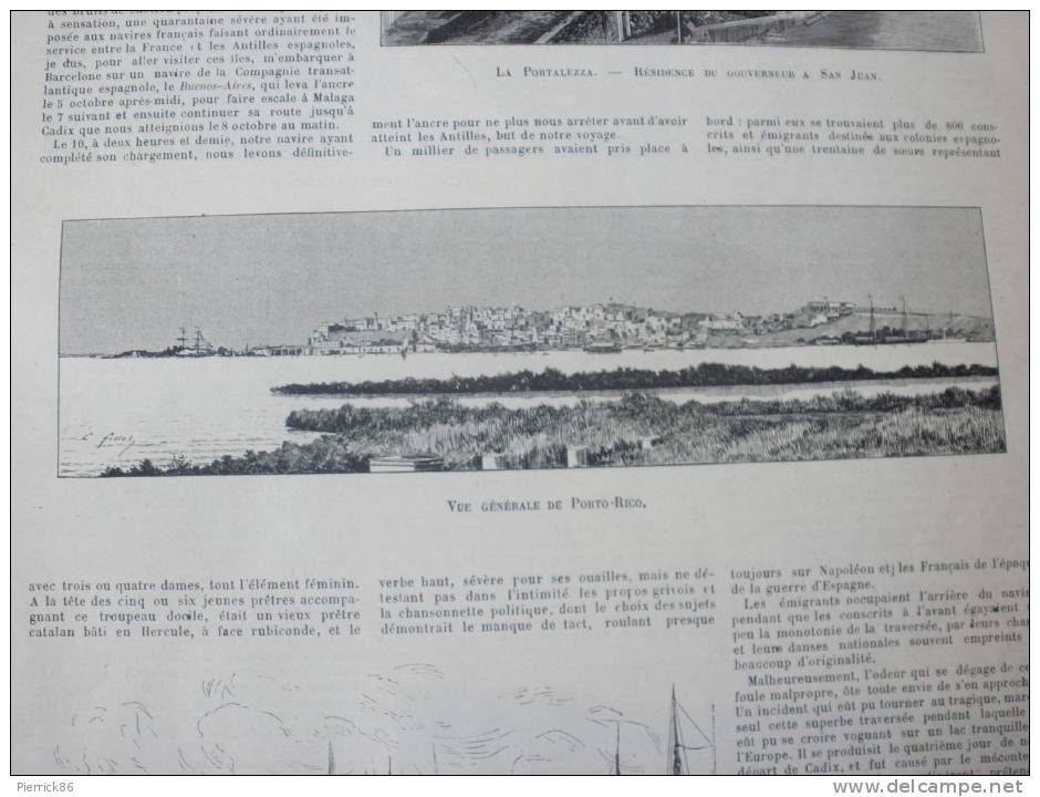 1893  LE MORBIHAN PORT LOUIS CARNAC VANNES PLOERMEL HENNEBONT AURAY LE PORT PONTIVY LORIENT PORTO RICO RUSSIE ANNA JUDIC