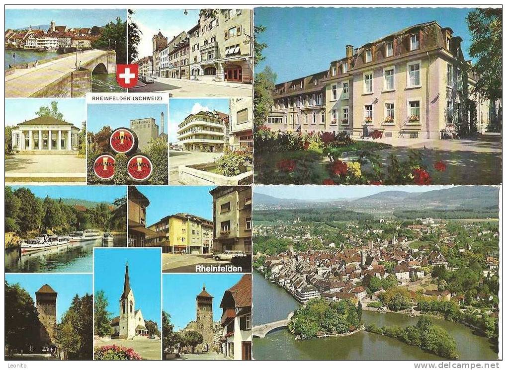 Rheinfelden AG 9 Ansichtskarten Und 1 Werbekarte Hotel Storchen Ab 1957 - Rheinfelden
