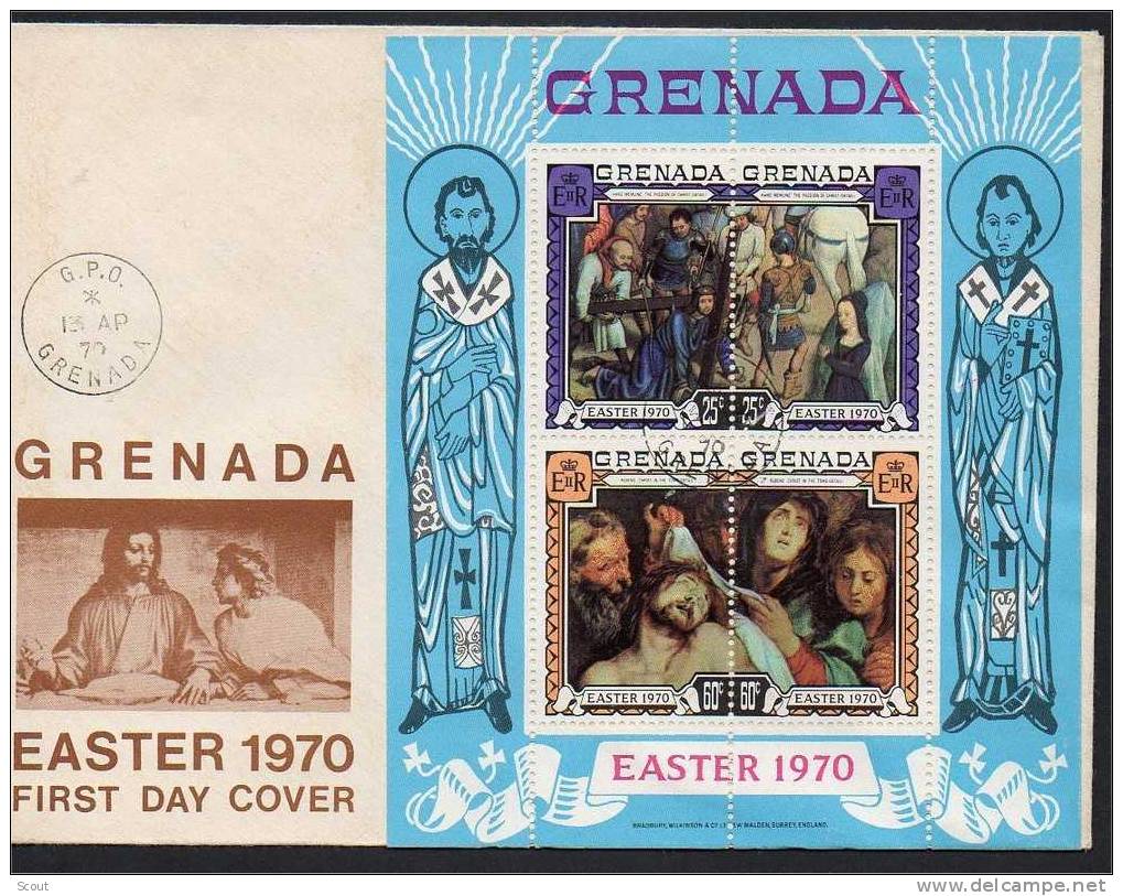 GRENADA – GRENADE  - 1970 - PASQUA - YT BF 3 -  FDC - Easter