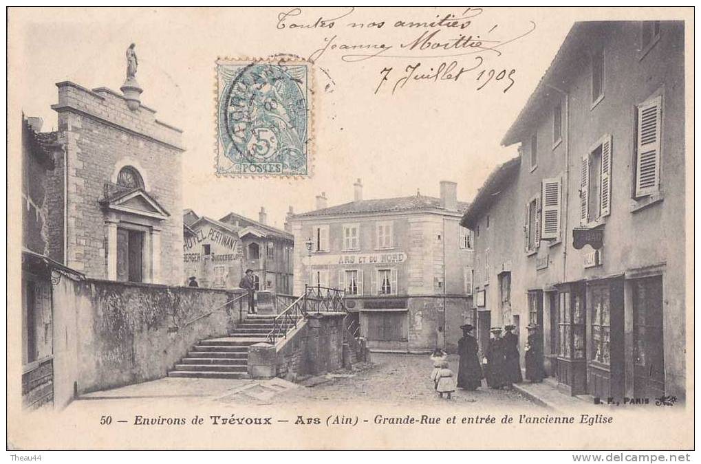 ¤¤  -  50  -  ARS  -  Grande-Rue Et Entrée De L´ancienne église  -  Environ De Trévoux  -  ¤¤ - Ars-sur-Formans