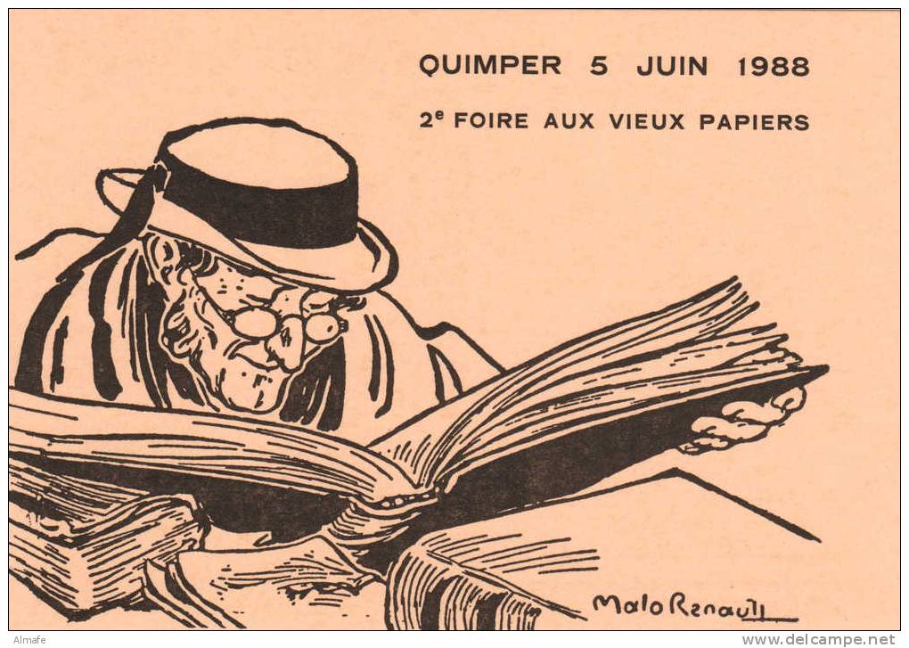 QUIMPER (29) -  2ème Foire Aux Vieux Papiers - Juin 1988 - Collector Fairs & Bourses