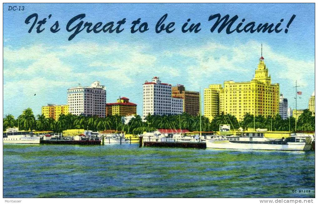 MIAMI. Building And Harbour. Posted For GRADISCA (Gorizia) ITALY.  1964 - Miami