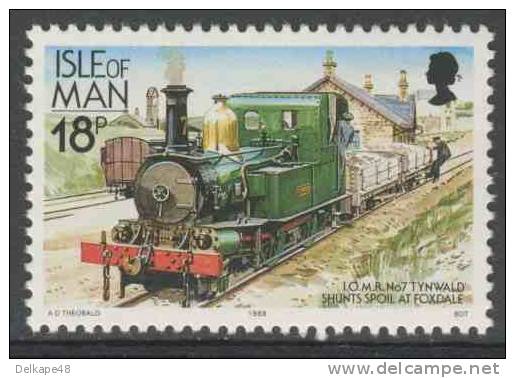 Isle Of Man 1988 Mi + YT 361 ** I.O.M.R. No. 7 Tynwald Shunts Spoil At Foxdale / Minenbahn Der Foxdale-Minen - Treinen