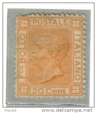 Italia Italy Italien Italie 1877 Effigie Vittorio Emanuele II  20c  No Gum - Ungebraucht