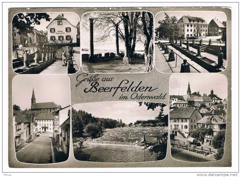 D2253   BEERFELDEN : Gruss Aus ( Multiview) - Odenwald