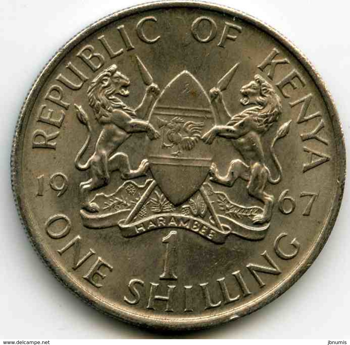 Kenya 1 Shilling 1967 KM 5 - Kenya