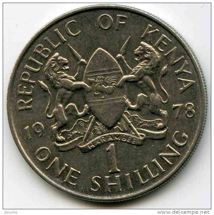 Kenya 1 Shilling 1978 KM 14 - Kenia