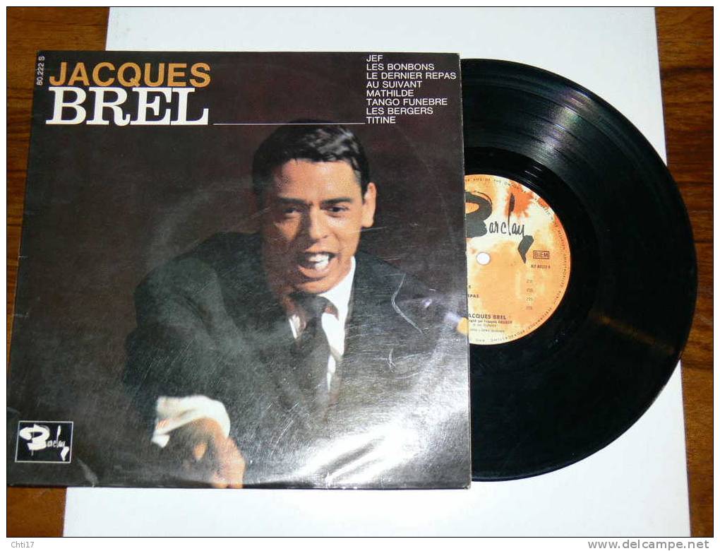 JACQUES BREL ORCH F RAUBER EDIT BARCLAY 80.222 1964 - Collector's Editions