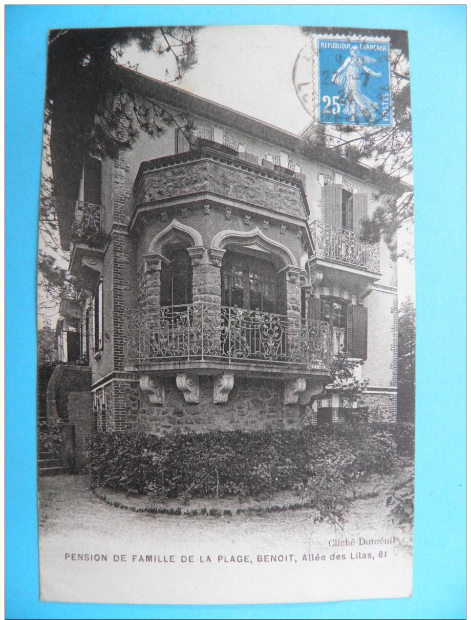 Dep44/R148:LA BAULE-RARE Pension De Famille De La Plage BENOIT, 61 Allée Des Lilas - La Baule-Escoublac