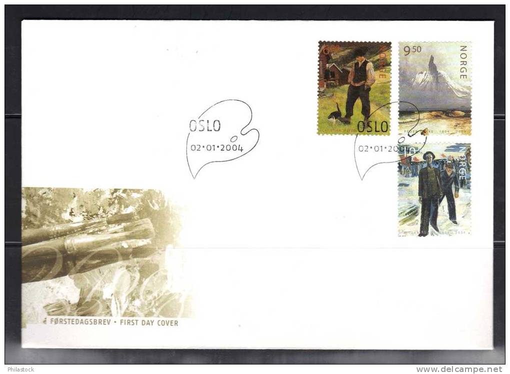 NORVEGE N° 1436 à 1438 Obl. S/enveloppe FDC - FDC