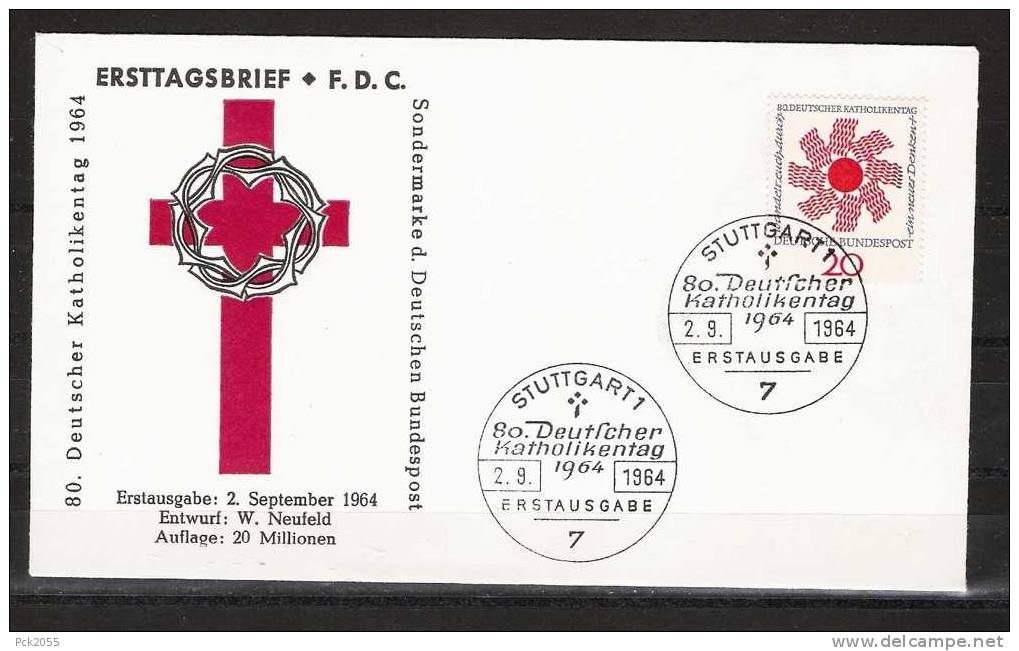 BRD FDC 1964 Nr.444 Katholikentag Stuttgart ( D 720 ) Günstige Versandkosten - Sonstige & Ohne Zuordnung