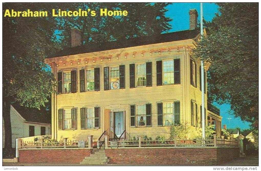 USA – United States – Abraham Lincoln's Home, Springfield Illinois 1968 Used Postcard [P4018] - Springfield – Illinois