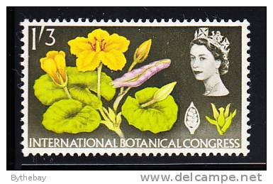 Great Britain MH Scott #417p 1sh3p Fringed Water Lily, Phosphor - Ungebraucht