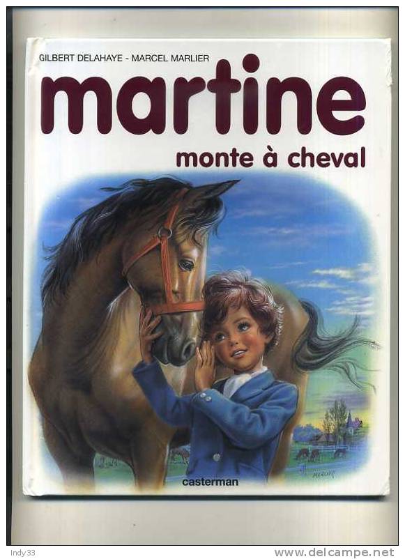 - MARTINE MONTE A CHEVAL . CASTERMAN 1986 - Martine