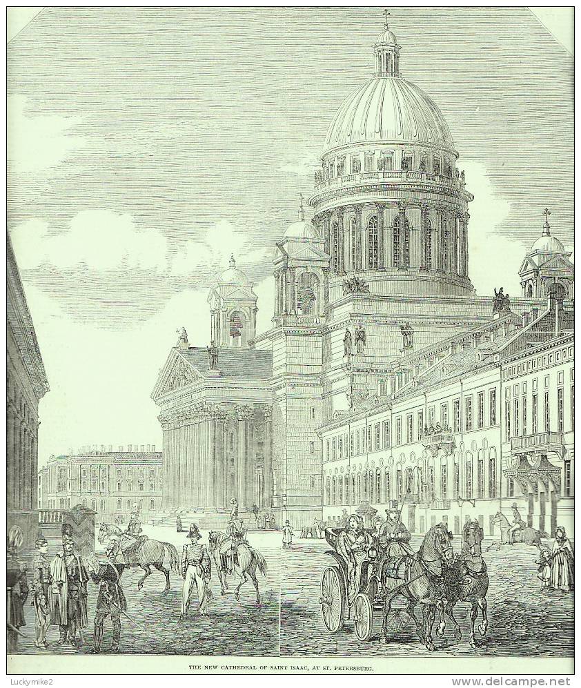 Illustrated London News  Dated  2nd December 1848  (the Pope, Kooranga + Burra Burra Mine, St Petersburgh Interest) - Newspaper Comics