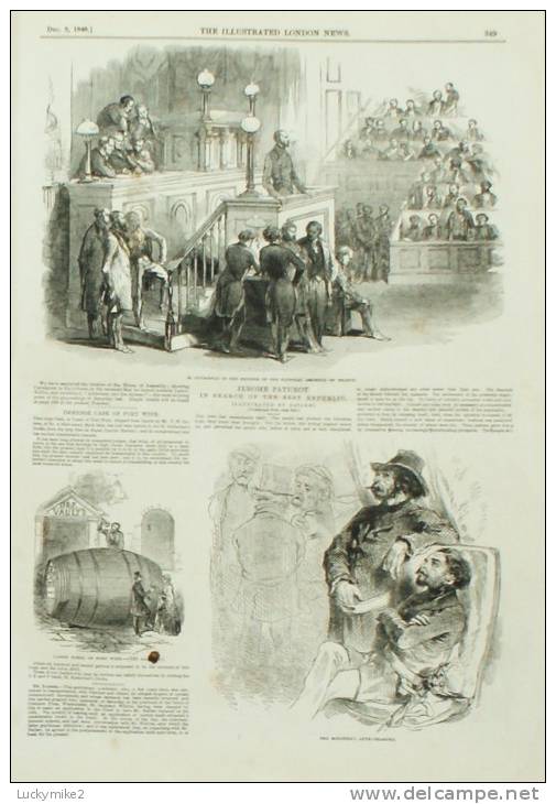 Illustrated London News  dated  2nd December 1848  (the Pope, Kooranga + Burra Burra mine, St Petersburgh interest)