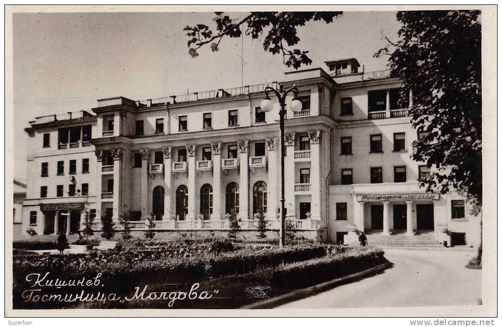 CHISINAU / KISHINEV / KICHINEW : GOSTINITSA / HOTEL : MOLDOVA - CARTE ´VRAIE PHOTO´ - ANNÉE: 1957 (i-271) - Moldavie