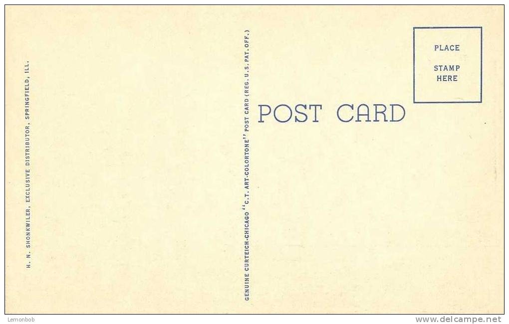 USA – United States – State Arsenal Second And Adams Street, Springfield, Illinois Unused Linen Postcard [P4035] - Springfield – Illinois