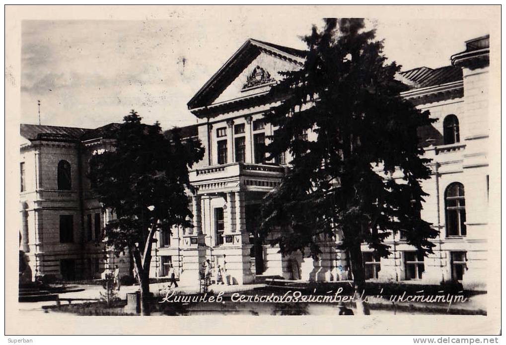 CHISINAU / KISHINEV / KICHINEW : INSTITUT AGRICOLE - CARTE ´VRAIE PHOTO´ - ANNÉE: 1957 (i-276) - Moldavie