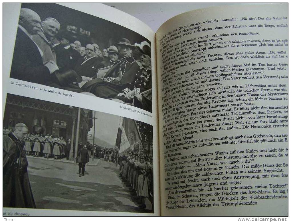 LOURDES RELIGIÖSES DOKUMENTARWERK Verfasst On Persönlichkeiten Des Wallfahrtsortes-1948 AUGUSTINUS-Bernadette Soubirous - Christianism