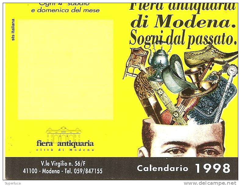 D-CALENDARIO TASCABILE 1998 FIERA ANTIAQUARIA DI MODENA - Formato Piccolo : 1991-00