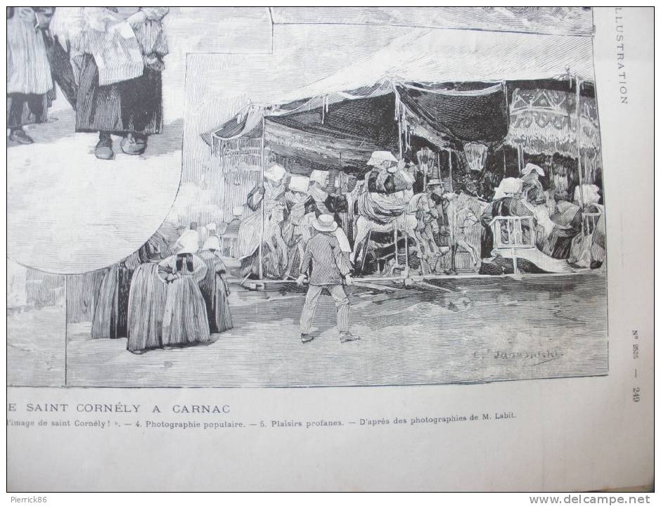 1891 BAPAUME VOYAGE DU PRESIDENT A  VITRY LE FRANCOIS REIMS / ILE METELIN ILOT SIGRI FETE SAINT CORNELY A CARNAC