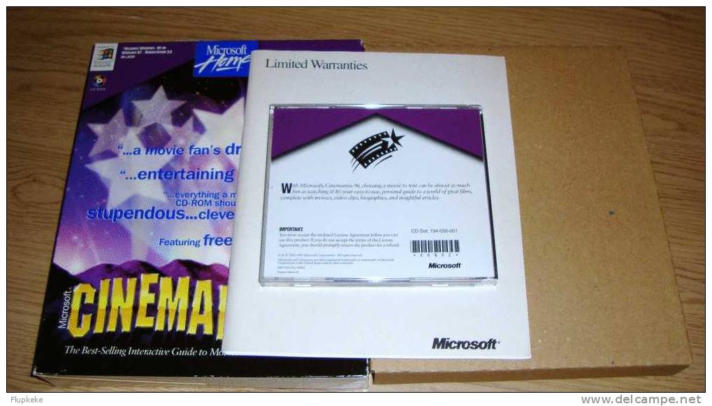 Cinemania 96 Encyclopédie Sur Cd-Rom Microsoft Home 1995 - Film/ Televisie