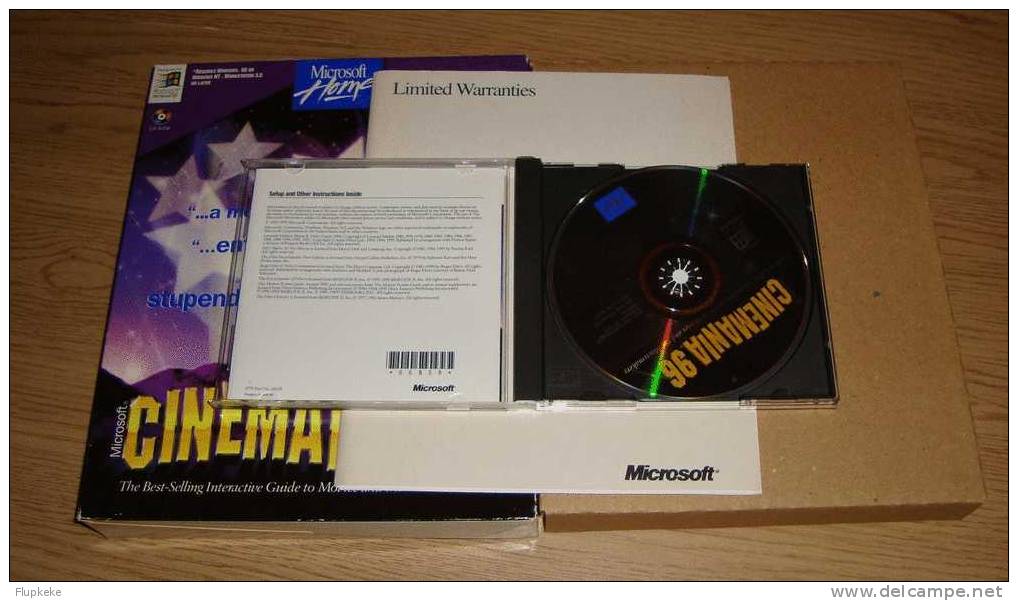 Cinemania 96 Encyclopédie Sur Cd-Rom Microsoft Home 1995 - Film/ Televisie