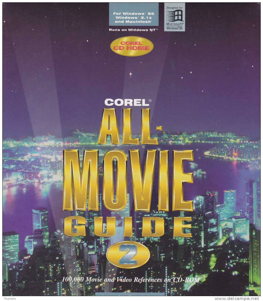 Corel All Movie Guide 2 Encyclopédie Sur Cd-Rom Corel 1996 - Film/ Televisie