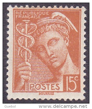 France Mercure - N°  409 * Le 15 Centimes Brun Rouge - 1938-42 Mercurio