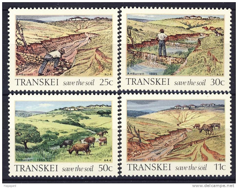 #Transkei 1985. Save The Soil. Michel 163-66. MNH(**) - Transkei