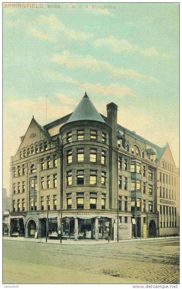 USA – United States – Springfield Mass, YMCA  Building 1908 Unused Postcard [P4128] - Springfield