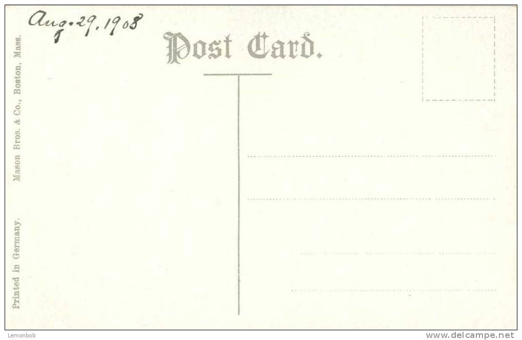 USA – United States – Springfield Mass, YMCA  Building 1908 Unused Postcard [P4128] - Springfield