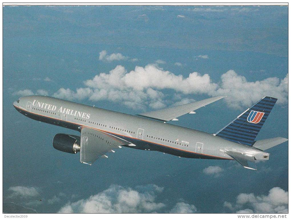 M1388 United Airlines Boeing 777   Aviation Aircraft Airplane Not Used Perfect Shape - 1946-....: Moderne