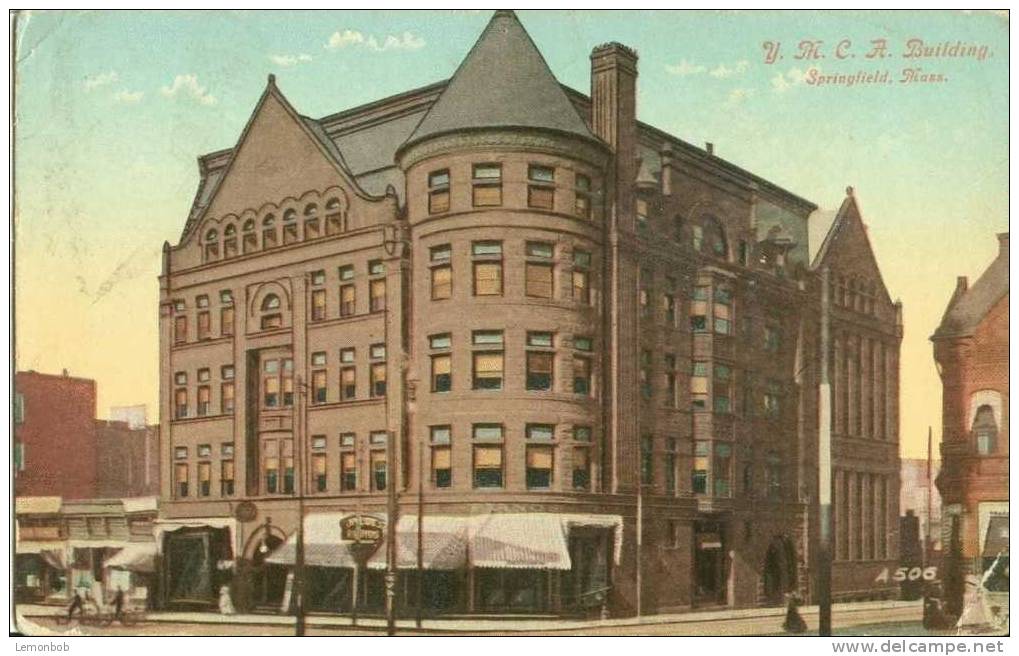 USA – United States – YMCA Building, Springfield, Mass 1912 Used Postcard [P4146] - Springfield