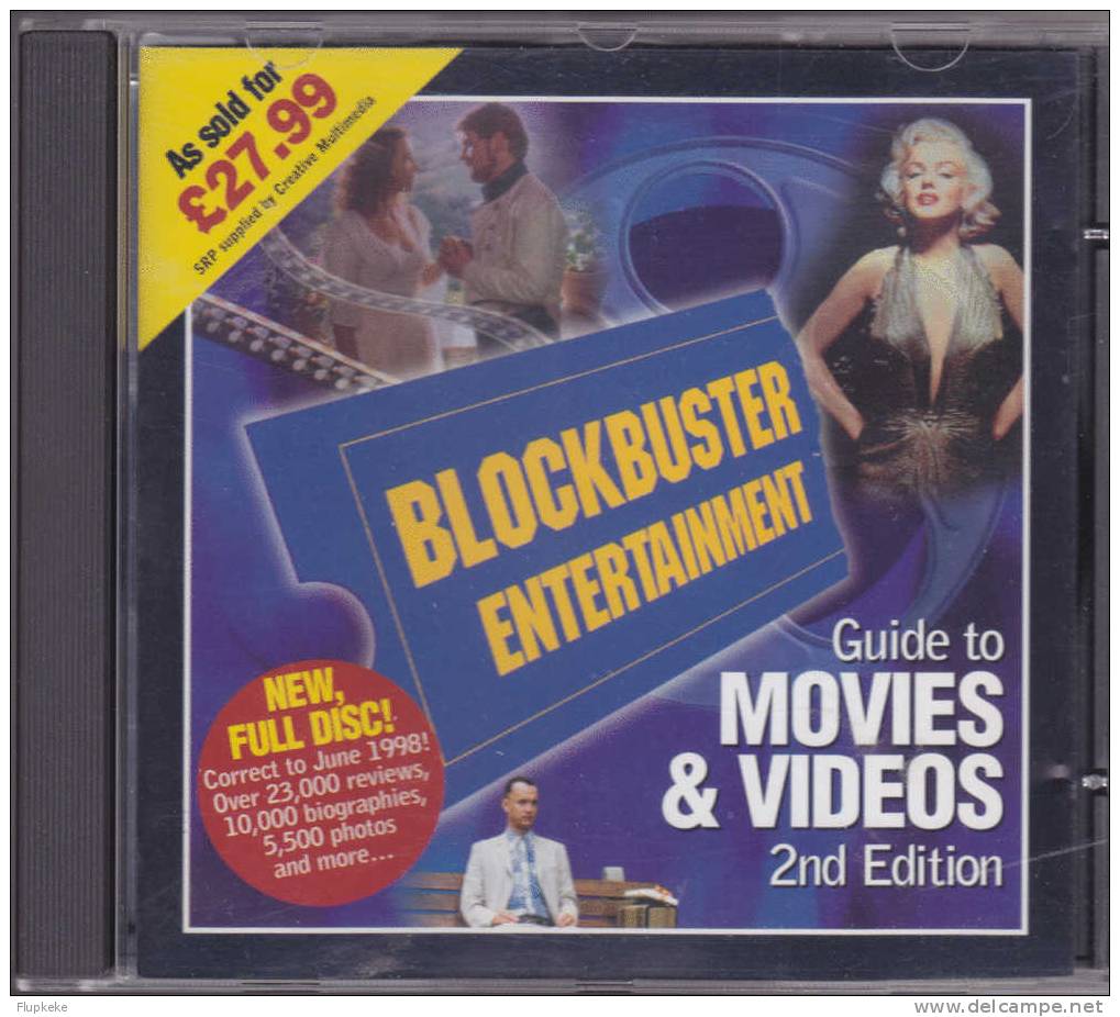 Blockbuster Entertainment Video Guide To Movies & Videos 2nd Edition Sur Cd-Rom PC Format 85 May 1999 In English - Cinéma/Télévision