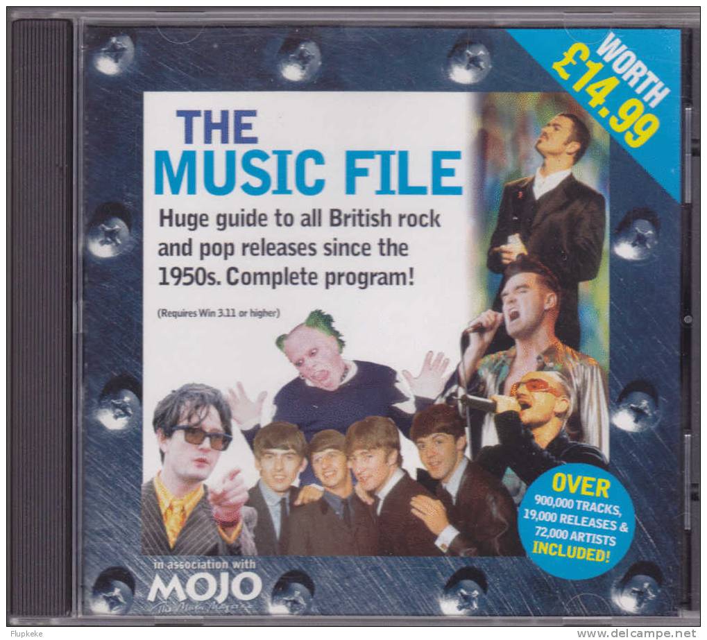 The Music File Home Guide To All British Rock And Pop Releases Since 1950s Sur Cd-Rom ( PC Format + Mojo ) - Musique