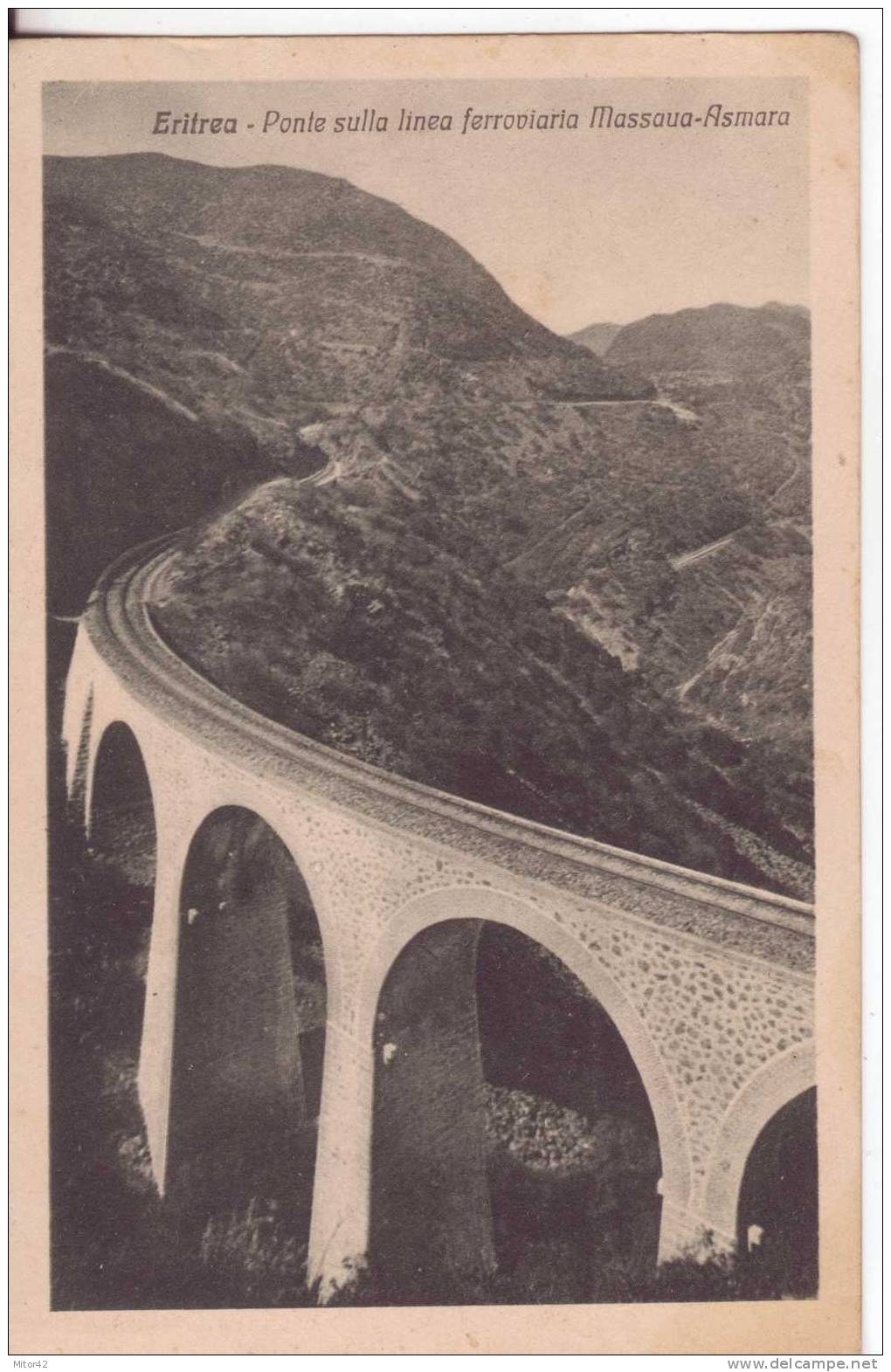 214-A.O.I.-Africa Orientale Italiana-Massaua-Eritrea-Ex Colonie Italia-Ponte Sulla Linea Ferroviaria Massaua-Asmara - Eritrea