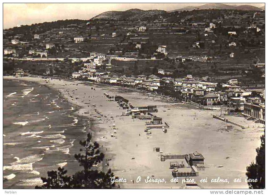 EUROPE. ITALIE. PIEMONTE. GAETA. O Serapo, Sei Pace, Sei Calma, Sei Bene. Carte Dentelée. - Sonstige & Ohne Zuordnung