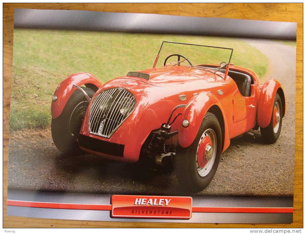 HEALEY SILVERSTONE - FICHE VOITURE GRAND FORMAT (A4) - 1998 - Auto Automobile Automobiles Voitures Car Cars - Auto's