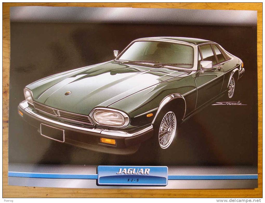 JAGUAR XJ-S - FICHE VOITURE GRAND FORMAT (A4) - 1998 - Auto Automobile Automobiles Voitures Car Cars - Voitures