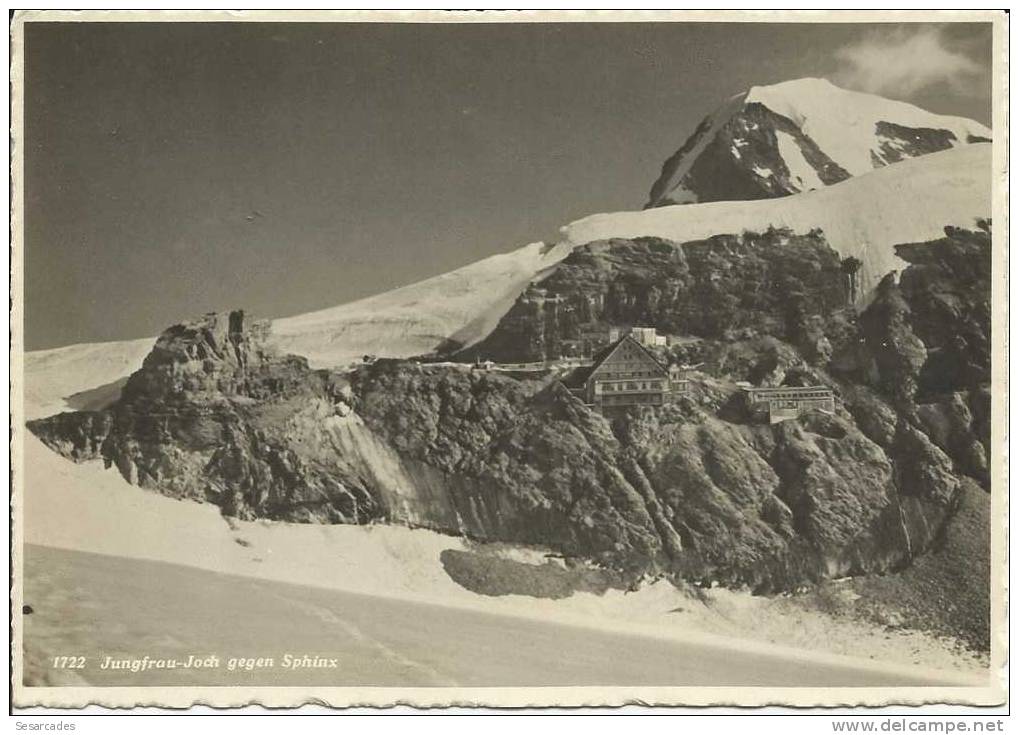 JUNGFRAUJOCH Gegen SPHINX, CARTE-PHOTO - Otros & Sin Clasificación