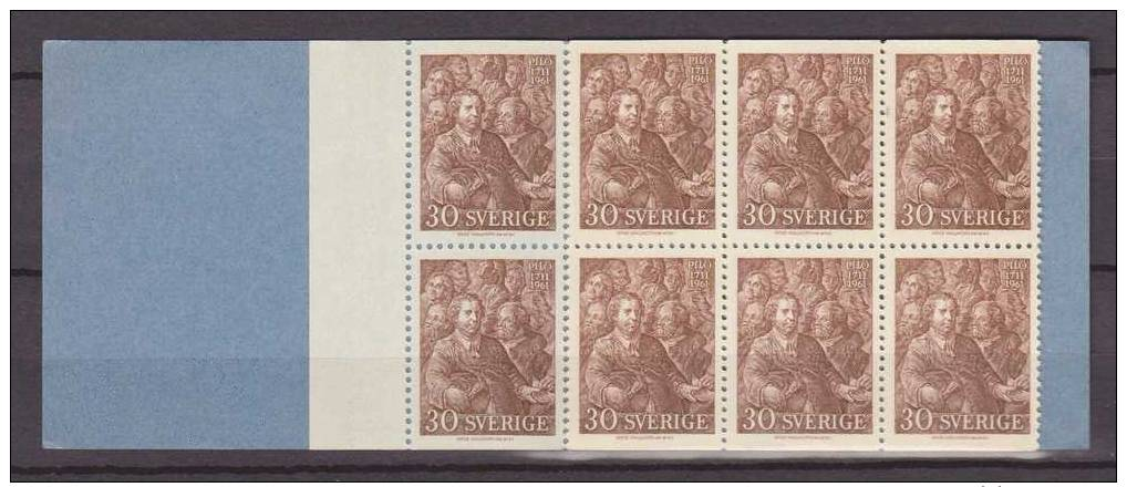 Sweden, Sverige, 1961, Carl Gustaf Pilo, Booklet H140, MH471D, ***, MNH - 1951-80