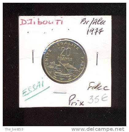 Djibouti  -  20 Francs  -  Essai - Dschibuti