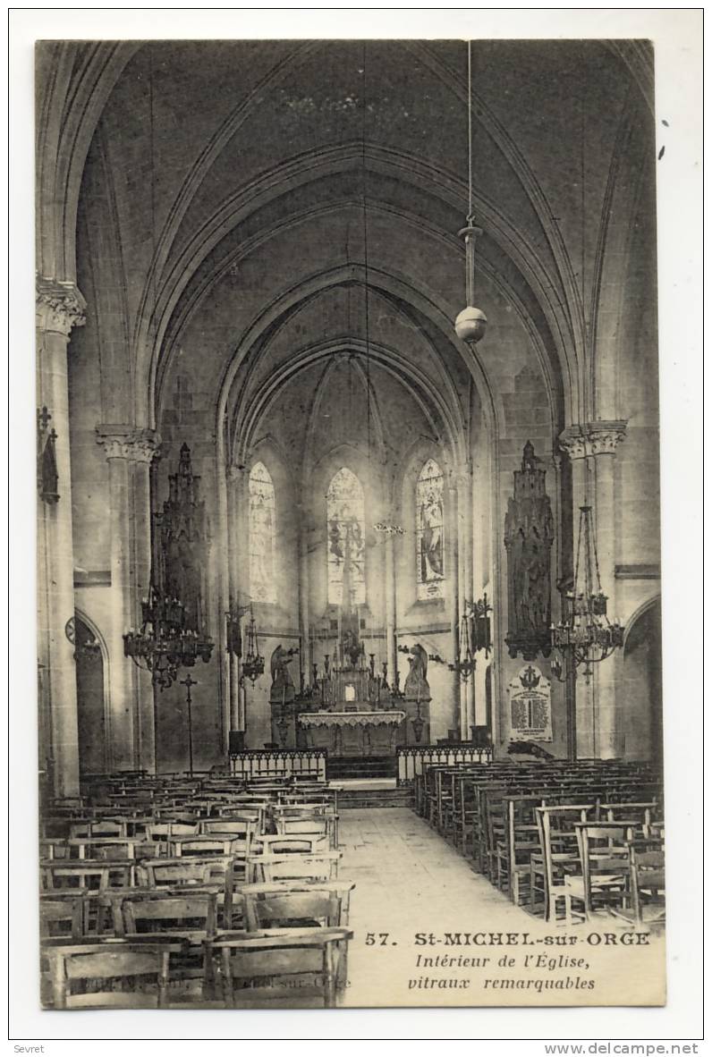 St-MICHEL SUR ORGE. - Intérieur De L'Eglise - Saint Michel Sur Orge
