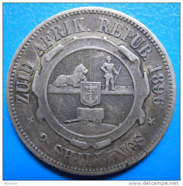 Afrique Du Sud 2 Shillings 1896 - Zuid-Afrika